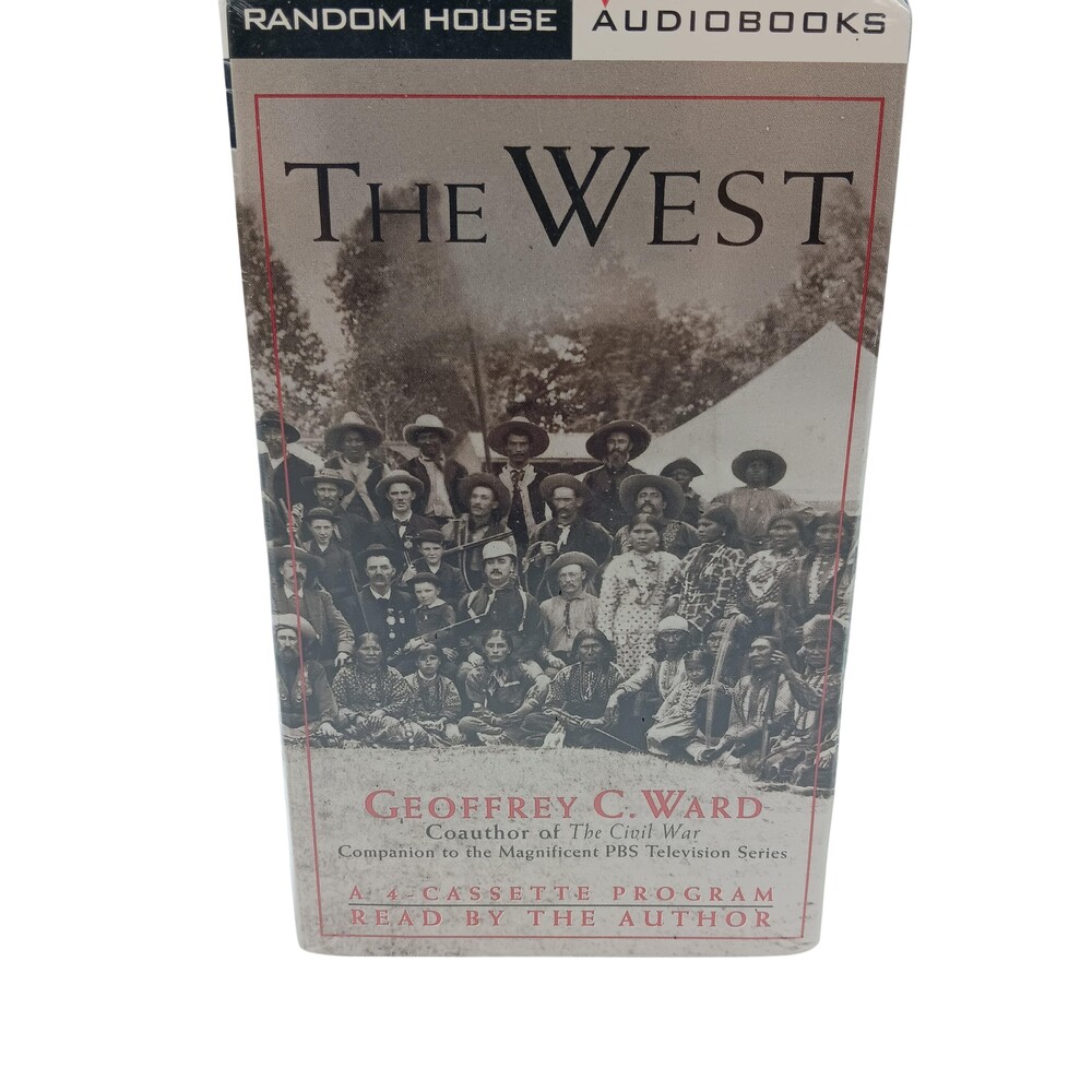 The West Geoffrey C Ward Audiobook 4 Cassette Tapes Random House PBS Series